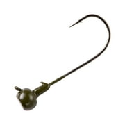War Eagle Fishing Lures Jig Head Worm, Green Pumpkin, 3/16 oz.