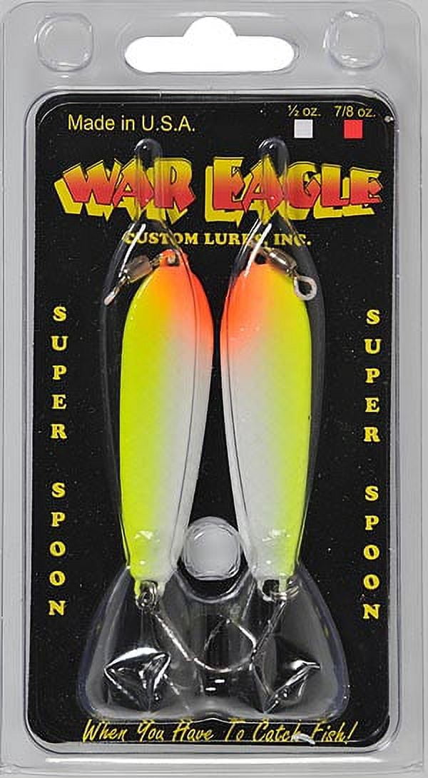 War Eagle Jiggin Spoon Fishing Spoons Cole Slaw 7/8 oz.