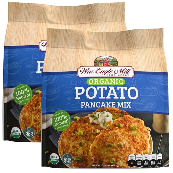 War Eagle Mill Organic Potato Pancake Mix, 22 oz (2-pack)