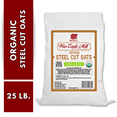 thumbnail image 1 of Organic Steel Cut Oats, 25 lb Bag – Bulk Whole Grain Oatmeal by War Eagle Mill, 1 of 6