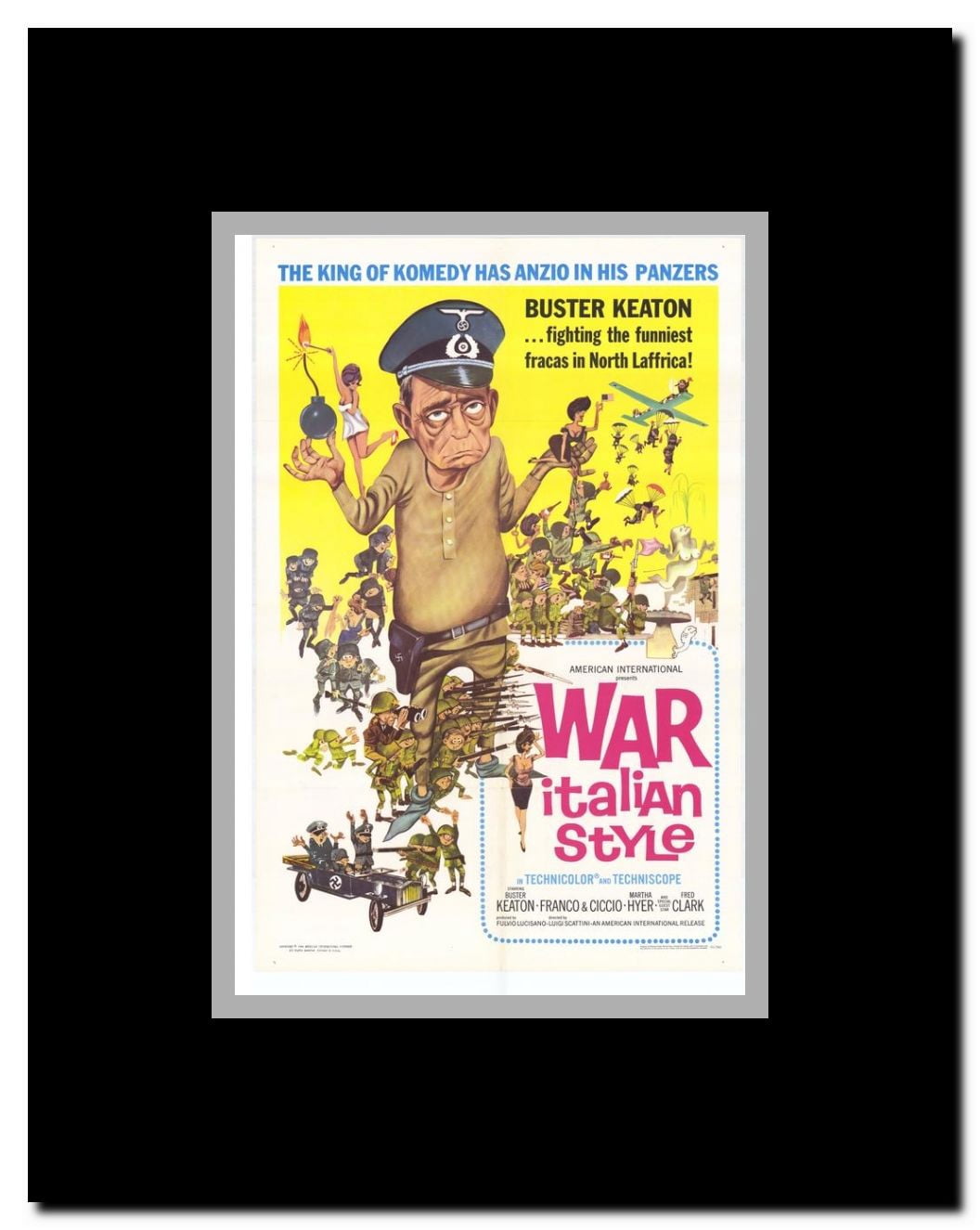 War Italian Style Framed Movie Poster