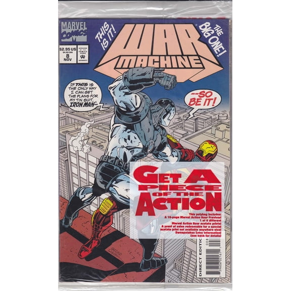 War Machine #8 (in bag) VF ; Marvel Comic Book