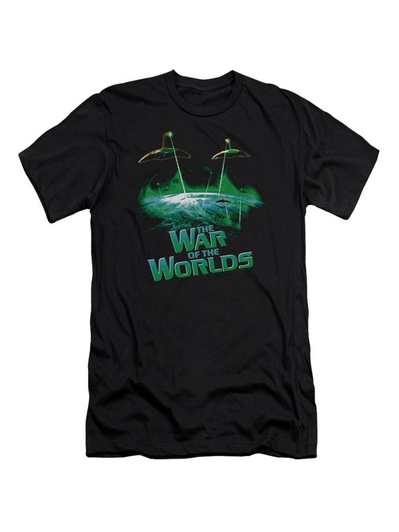 War Of The Worlds Men's Global Attack Slim Fit T-shirt Black