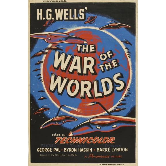 War Of The Worlds Poster Print Art Poster 24x36 Unframed, Age: Adults, Rectangle Poster Time