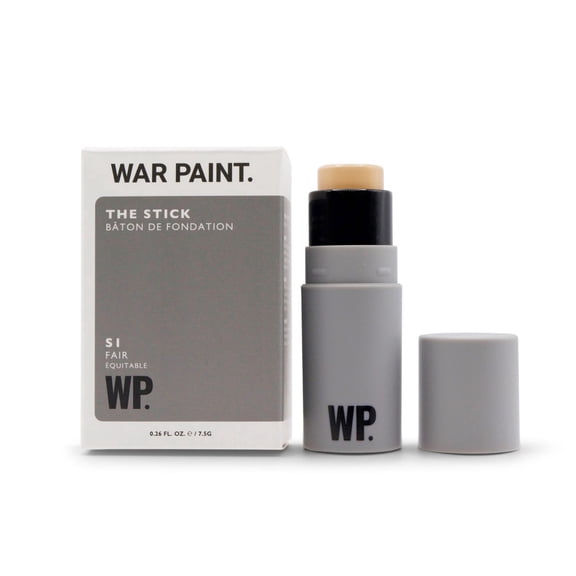 War Paint for Men Multi-Use Complexion Concealer and Foundation Stick, Evens Skin Tone and Covers Blemishes and Dark Circles, Quick Application S1 Fair 7.5g