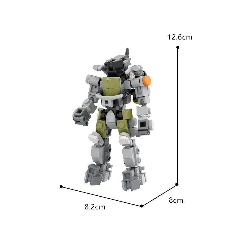 War Robot Building Blocks MOC Exoskeleton Combat Mecha Infantry Robot ...