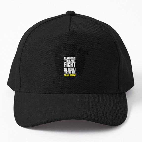 War Room Black 1 Baseball Cap, Numbered Tactical Graphic Design, Classic Hat