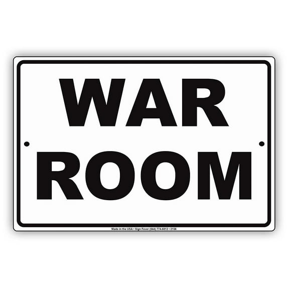 War Room Man Cave Do Not Disturb Ridiculous Humor Funny Alert Caution Warning Notice Aluminum Metal Sign 18"x24" Plate