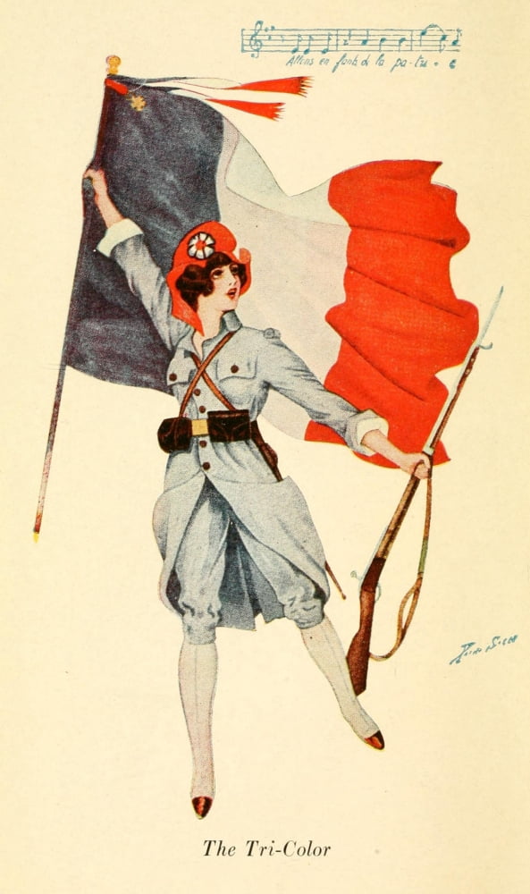War Verses 1919 The Tri-colour Canvas Art - Xavier Sager (18 x 24)