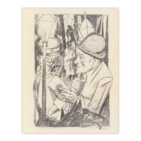 War Veteran The Way Home Max Beckmann Wall Art Poster Print