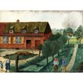 thumbnail image 1 of War WWI JM Country House Near Fighting Sketch Extra Large XL Wall Art Poster Print, 1 of 3