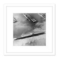 thumbnail image 1 of War WWII USA Navy Submarine Midway Atoll 1945 Photo 8X8 Inch Square Wooden Framed Wall Art Print Picture with Mount, 1 of 4