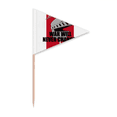 thumbnail image 1 of War Will Never Changes Art Deco  Fashion Toothpick Triangle Cupcake Toppers Flag, 1 of 3