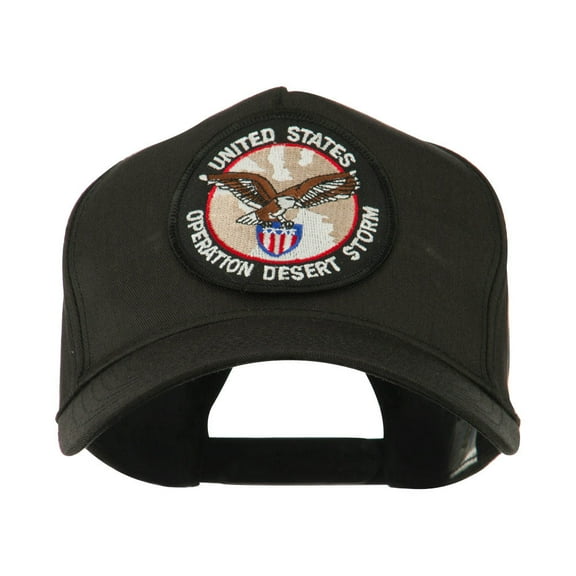 War and Operation Embroidered Military Patched Cap - Desert Storm 3 OSFM