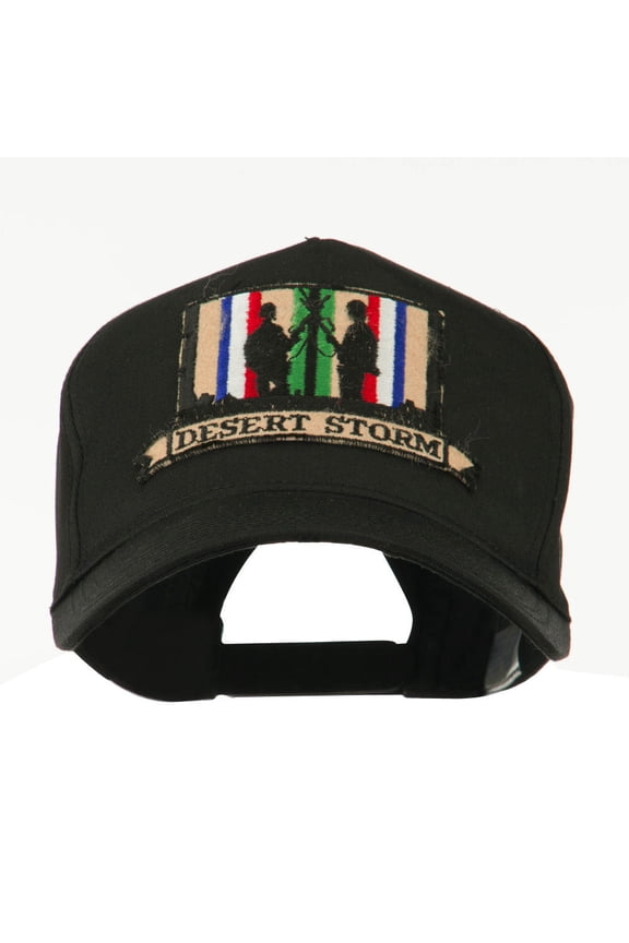 War and Operation Embroidered Military Patched Cap - Desert Storm 4 OSFM