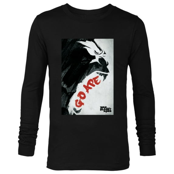 War for the Planet of the Apes Gorilla Roar Go Ape - Long Sleeve T-Shirt for Men - Customized-Black