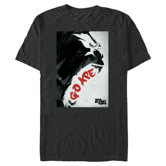 War for the Planet of the Apes Gorilla Roar Go Ape - Short Sleeve Blended T-Shirt for Adults - Customized-Dark Heather