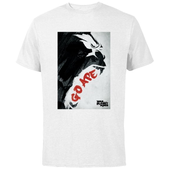 War for the Planet of the Apes Gorilla Roar Go Ape - Short Sleeve Cotton T-Shirt for Adults - Customized-White