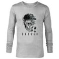 thumbnail image 1 of War for the Planet of the Apes Monochrome Caesar & Riders - Long Sleeve T-Shirt for Men - Customized-Athletic Heather, 1 of 5