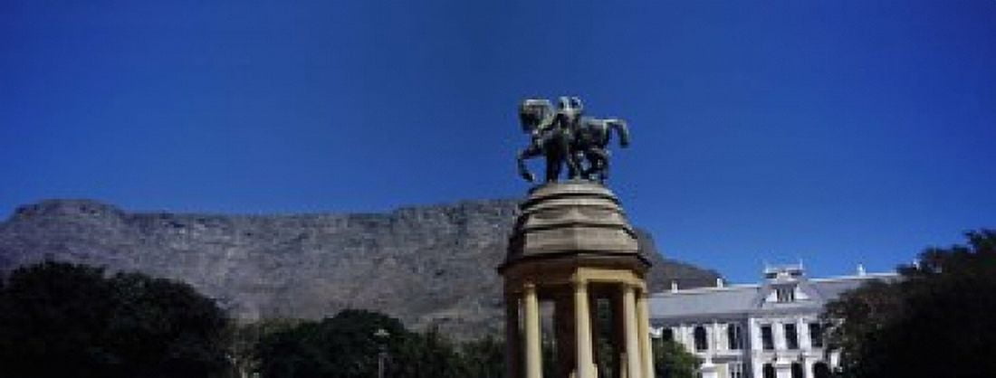War memorial with Table Mountain in the background Delville Wood Memorial Cape Town Western Cape Province South Africa Canvas Art - Panoramic Images (15 x 6)