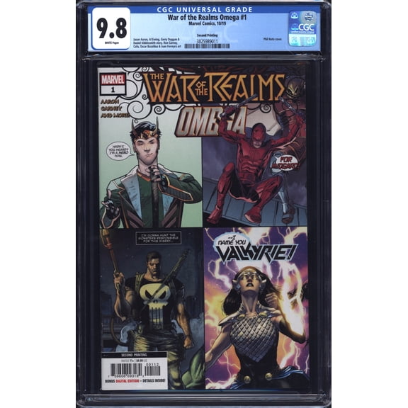 War of the Realms Omega #1 - CGC 9.8 Comic Book