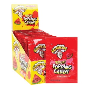 Warheads Sour Watermelon Popping Candy 0.33 Oz 20 ct