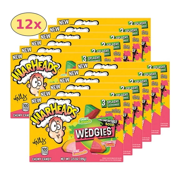 WarHeads Sour Wedgies 3.5 oz. Theater Box (Pack of 12)