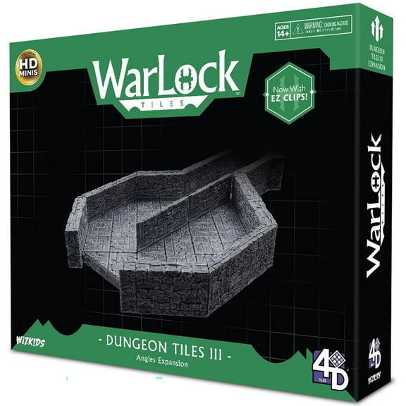 WarLock Tiles: Dungeon Tile III - Angles - Tabletop RPG Accessory