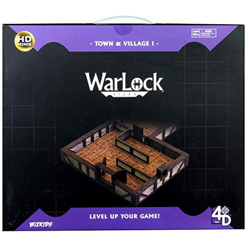 WizKids Warlock Dungeon Tiles: Town & Village (WK16506) Board Games Terrain