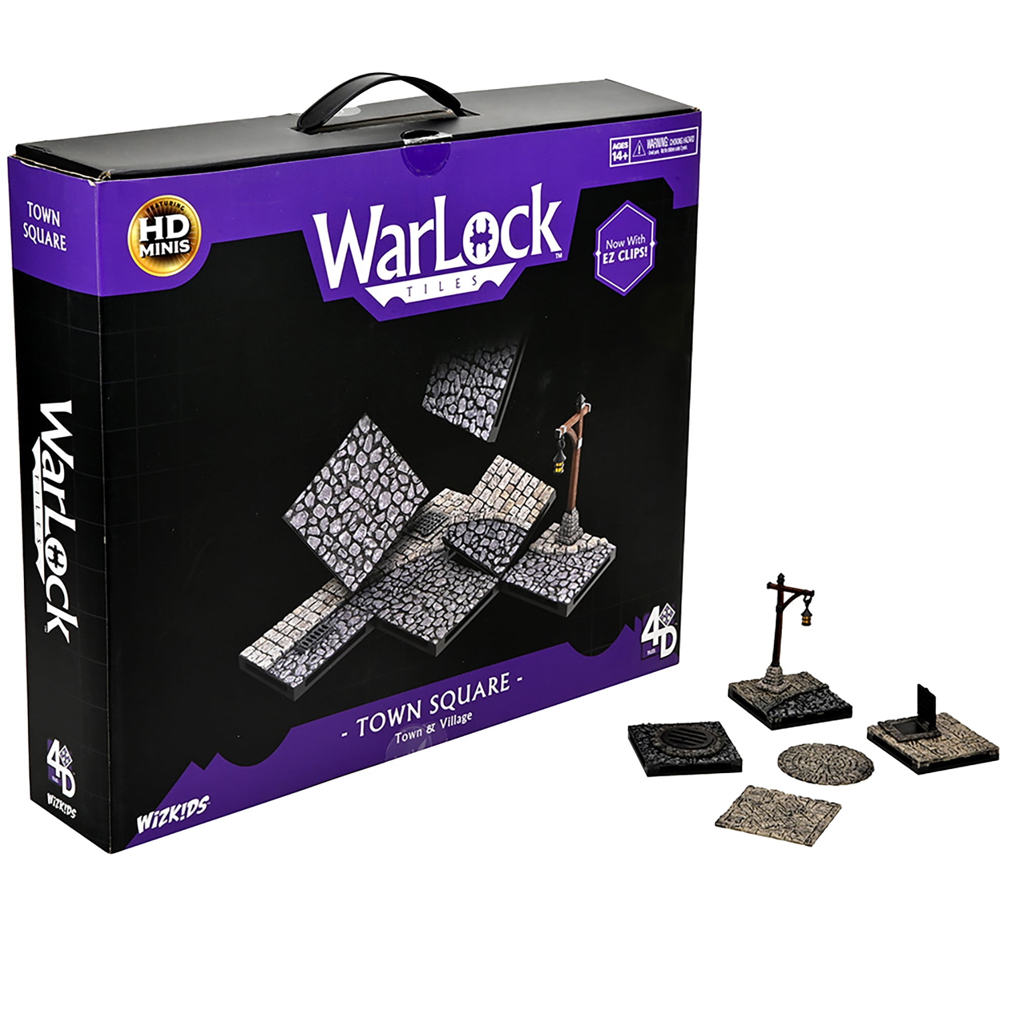WarLock Tiles Town & Village Town Square Tile Street Building Set