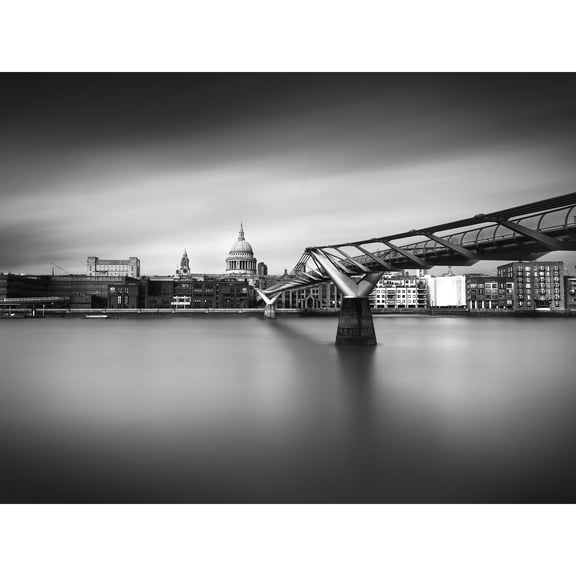 Warby Millenium Bridge London Cityscape Photo Extra Large XL Wall Art Poster Print
