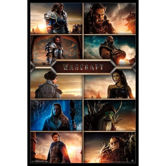Warcraft - Grid Laminated & Framed Poster Print (22 x 34)
