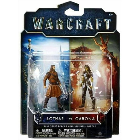 Warcraft Mini Figure 2-Pack, Garona and Lothar Civilian