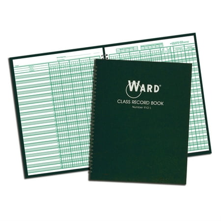 Ward Class Record Book 38 Students 9-10 Week Grading 11 x 8-1/2 Green 910L