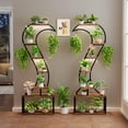 thumbnail image 1 of WardWolf Plant Stand Indoor with Grow Light,68" Tall Plant Stand for Indoor Plants Multiple,7 Tiered Metal Plant Shelf,Swan Shaped Plant Holder for Home,Patio,Balcony 2PCS, 1 of 1