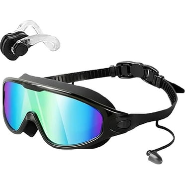 Warddefend Swim Goggles, Ward Defend Wide View Anti Fog&UV Swimming Goggles for Men Women Youth, No Leaking