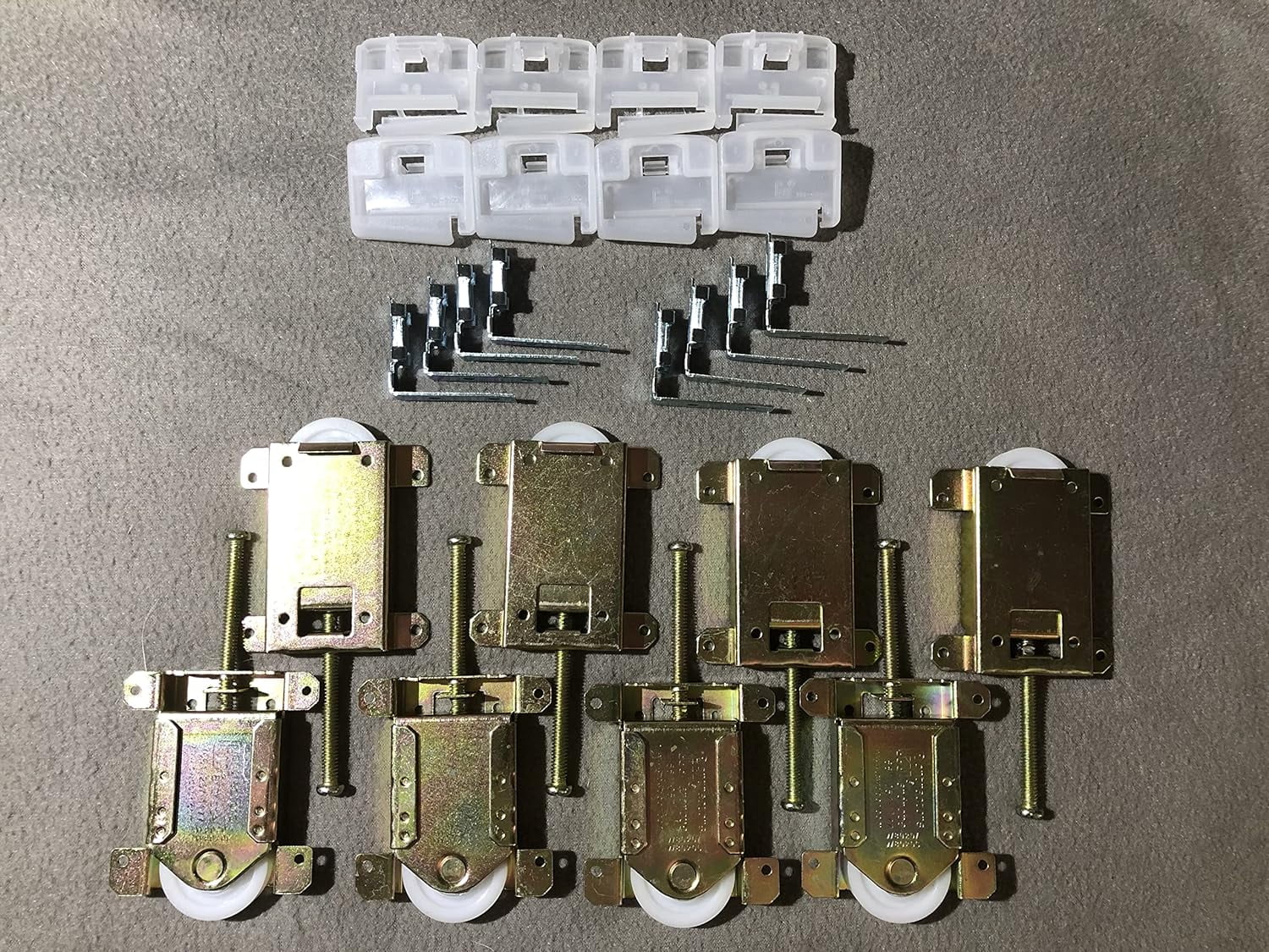 Wardrobe Door TuneUp Kit for Panels (Doors) Includes Wheels, Top