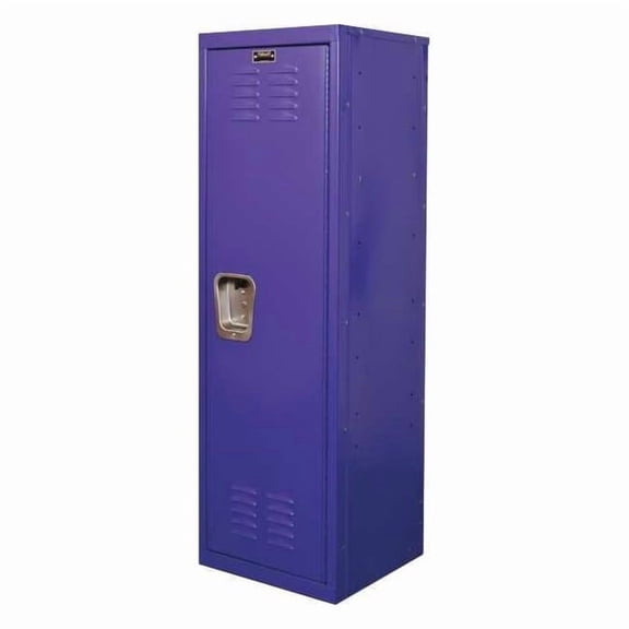 Wardrobe Locker, 15 in W, 15 in D, 48 in H, (1) Tier, (1) Wide, Purple HKL151548-1PR