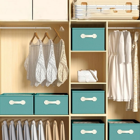 Wardrobe Organizer1PC,Closet Storage Box Set for Folded Clothes, Drawer Dividers & Socks – Durable Fabric Compartments for Tidy Bedroom Storage(Green)