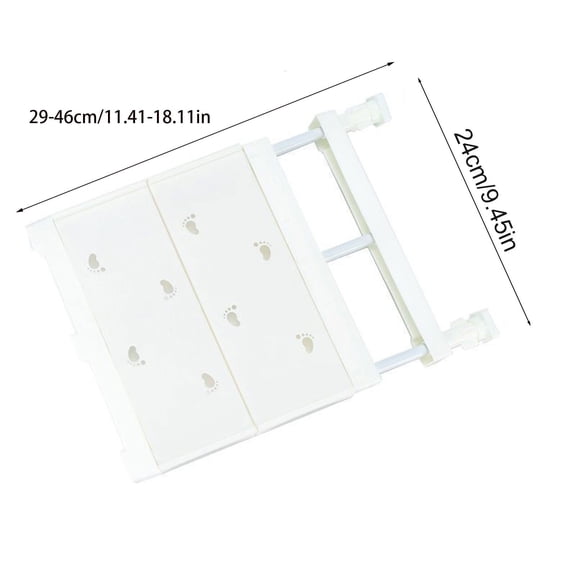 Wardrobe Rack Closet Organizer, Expandable Retractable Storage Shelf with Removable Panels for Cabinets and Bathrooms, Adjustable Metal Divider No Drill Installation, Topliu