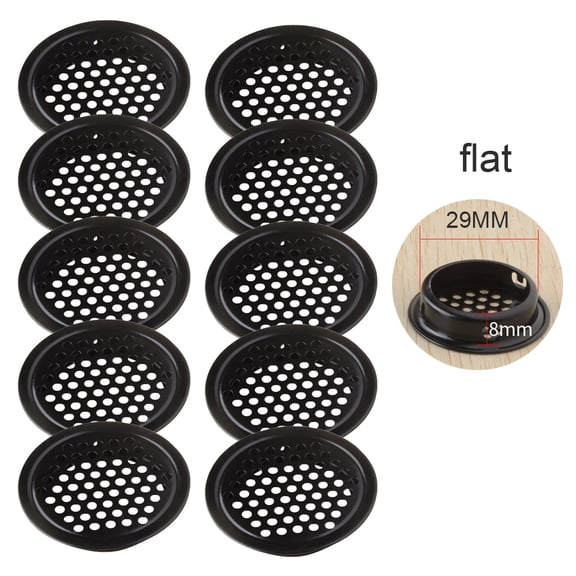Wardrobe Shoebox Cabinet Round Mesh Holes Stainless Steel Louver Air Vent Louver Ventilation Cover for Kitchen Bathroom