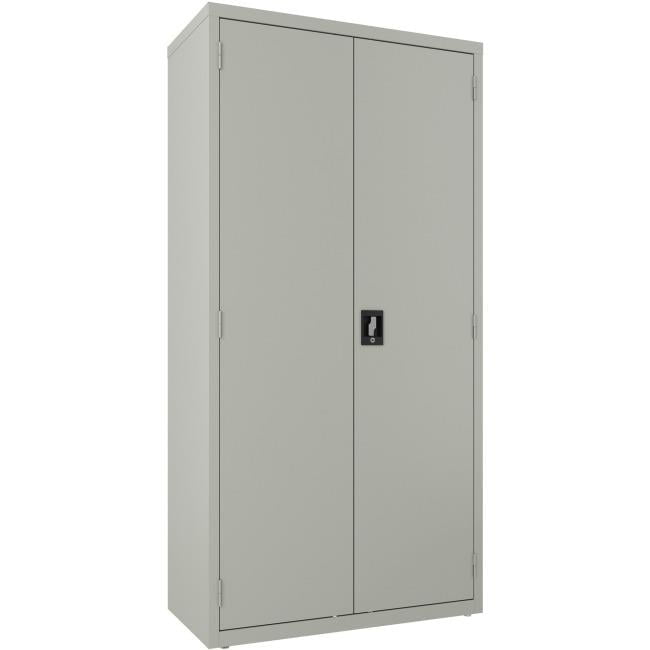 Contemporary Fortress 74.5" Steel Gray Armoire with Locking Doors