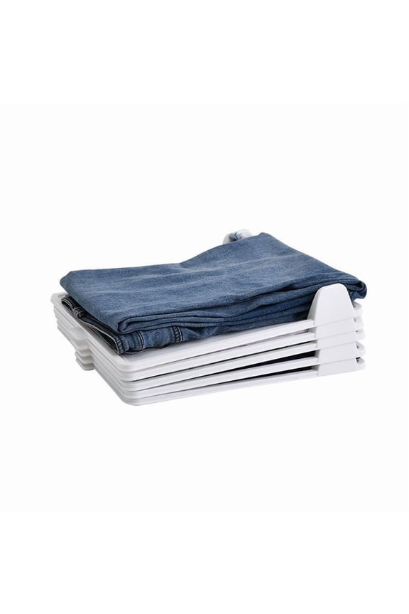 Wardrobe Storage Artifact Clothes Layered Organizer Multi-Layer Folding Shelf for T-Shirts Sweaters Dress Shirts,Stackable Space-Saving Storage for Bedroom Closet Seasonal Clothing-C