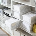 thumbnail image 1 of Wardrobe Storage Basket,Stackable Storage Bins,Foldable Wardrobe Organizer,Waterproof Storage Drawer Bin,Closet Storage Organizer,Hat Storage Basket,Space Saving Wardrobe Storage Box, 1 of 6