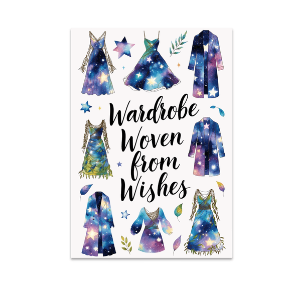 Wardrobe Woven from Wishes - Eco-Friendly Decor - 13x19 Poster Print