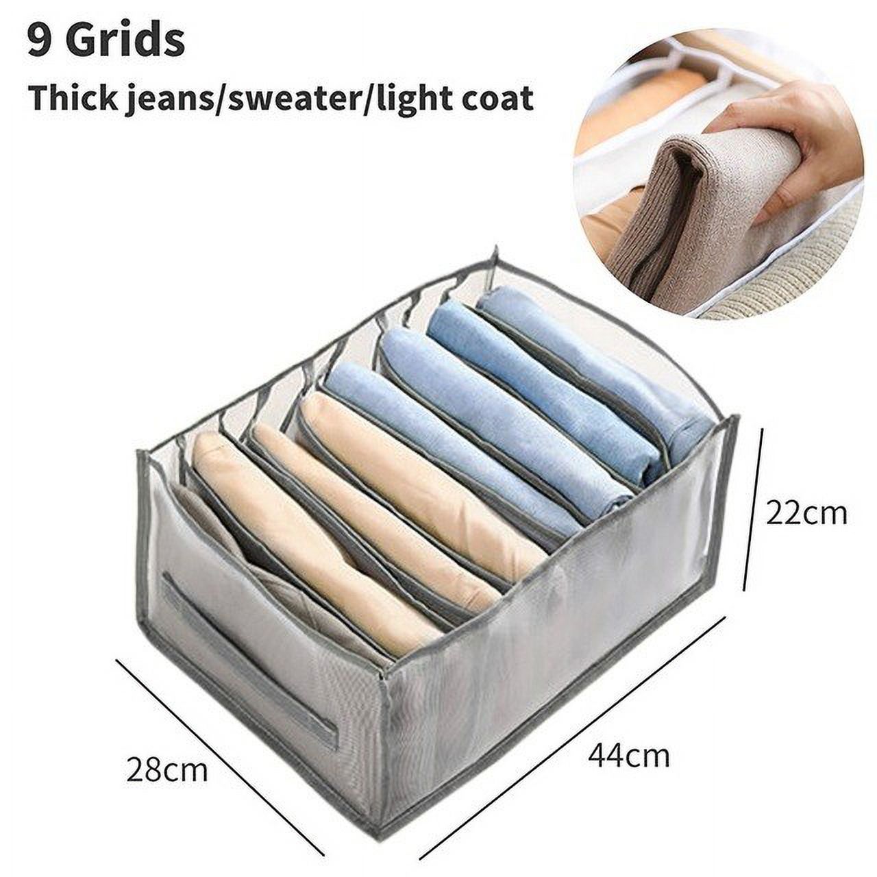 Wardrobe organizer Jeans storage boxes Closet Organizer Foldable Underwear Organizers Pants