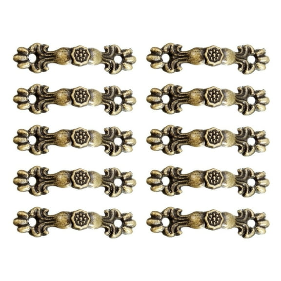 Wardrobes Jewelry Boxes Handles Set of 10 Antique Bronze Zinc Alloy Drawer Handles for Decorative Jewelry Boxes