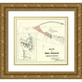 thumbnail image 1 of Ware 29x26 Gold Ornate Wood Framed with Double Matting Museum Art Print Titled - Port Angeles Washington - Ware 1891, 1 of 4