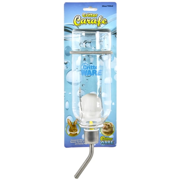 Ware Critter Carafe Glass Water Bottle 26 Oz