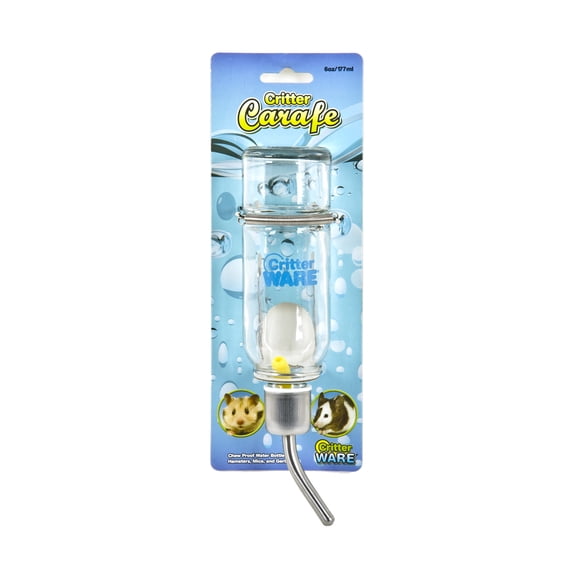 Ware Critter Carafe Glass Water Bottle 6 Oz